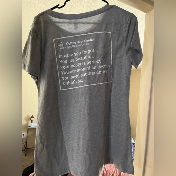 Coffee Over Cardio Empowerment T Shirt - Picture 2 of 2